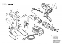 Bosch 0 601 948 480 Gsr 14,4 Ve-2 Batt-Oper Screwdriver 14.4 V / Eu Spare Parts